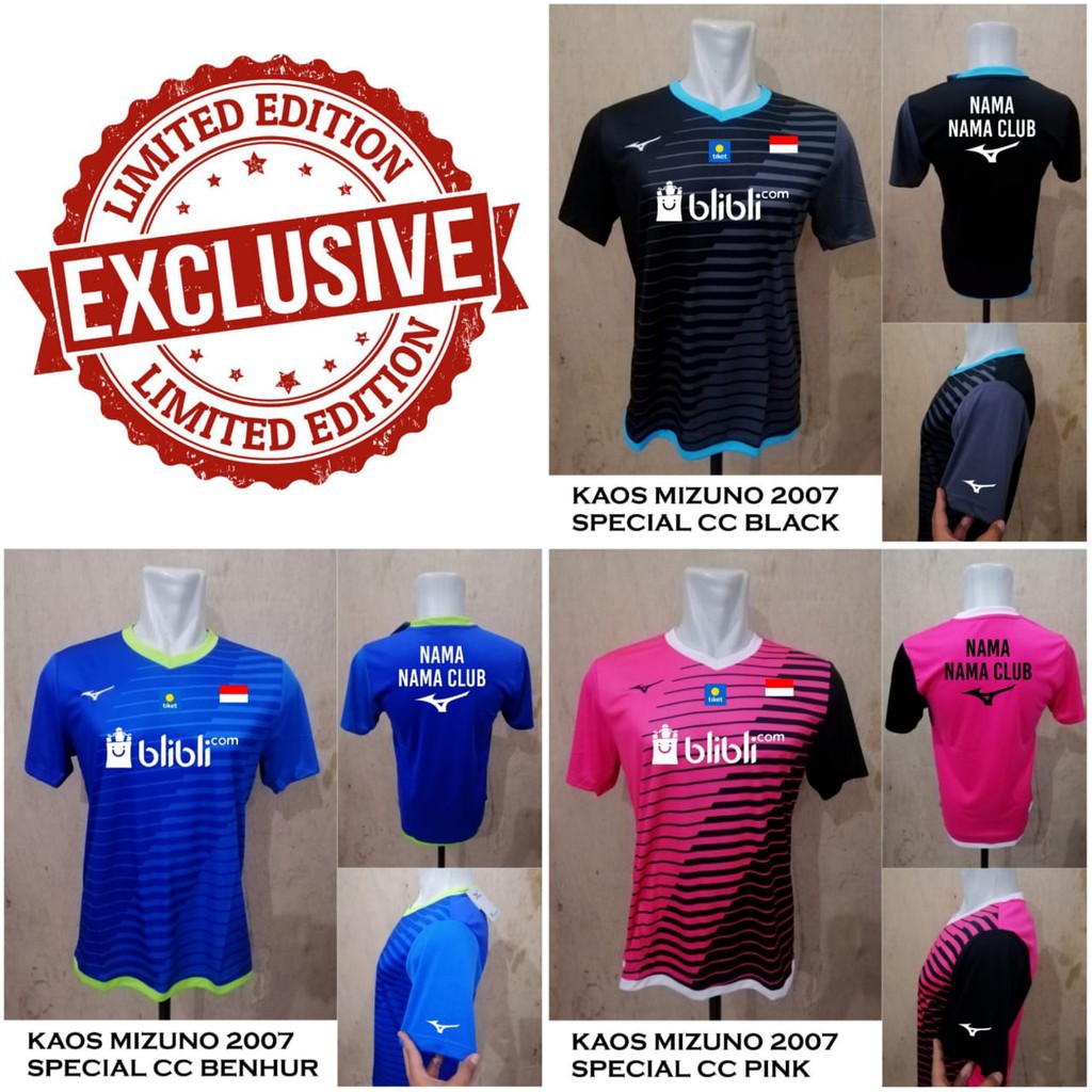 Berkualitas  Baju badminton mizuno 2007 SPECIAL CC kaos mizuno badminton import  Freeongkir