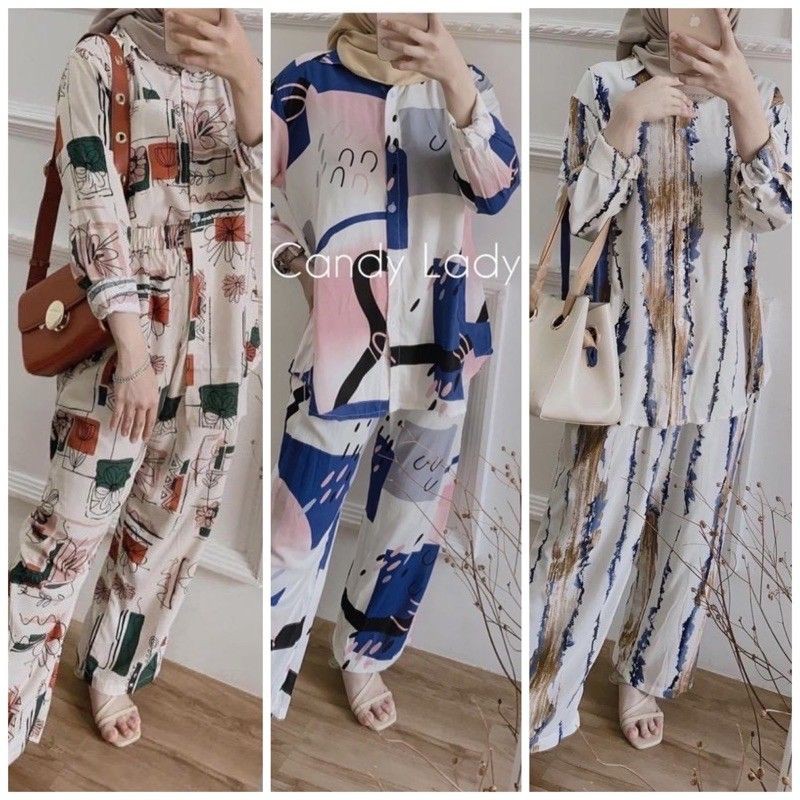 SALEEE ONESET RAYON VISCOSE TERLARIS//ONESET PAJAMAS TERMURAH//PAJAMAS TRENDY TERLARIS