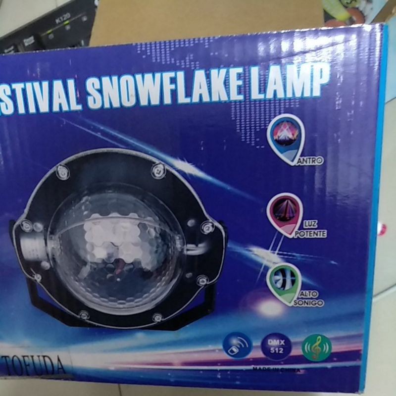 LAMPU DISKO SNOWFLAKE LAMP