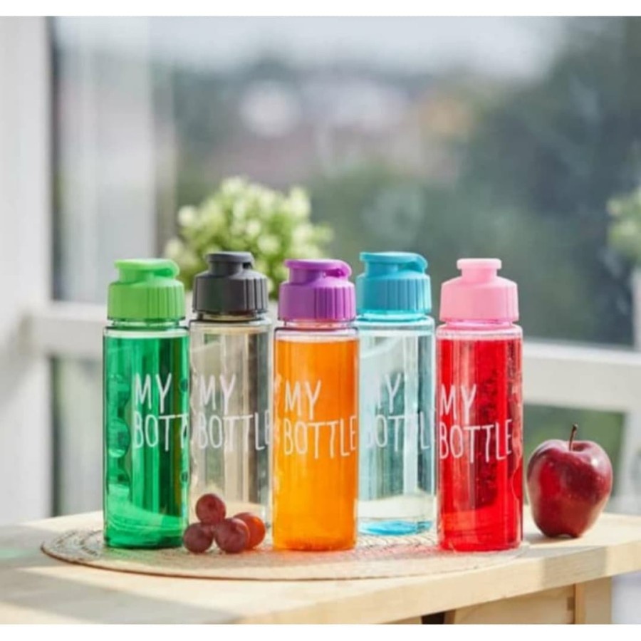 Botol Minum New My Bottle BPA Free Water Bottle Versi Tutup CETREK Click Klik Colorful