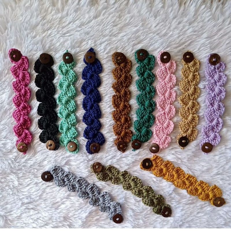 KONEKTOR MASKER HIJAB ULIR / KONEKTOR RAJUT HIJAB / KONEKTOR MASKER RAJUT / KONEKTOR MASKER /KONEKTO