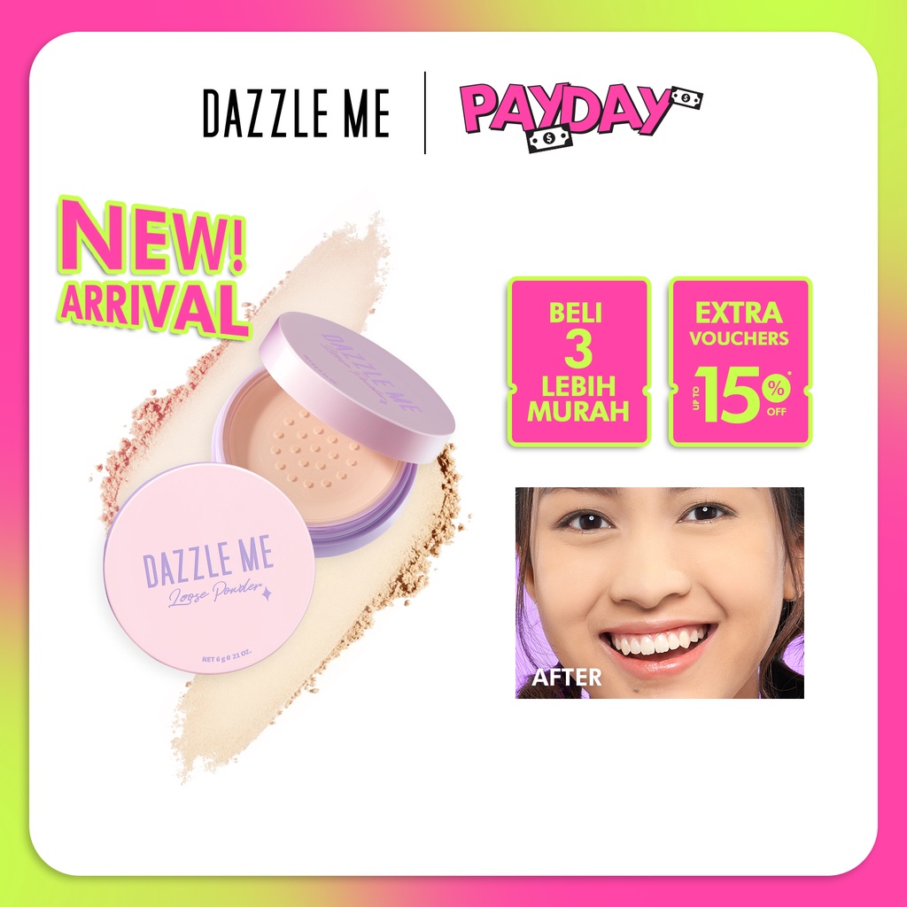 ⭐️ Beauty Expert ⭐️ DAZZLE ME Always Setting Loose Powder BPOM | Soft Smooth Long Lasting Bedak Tabur