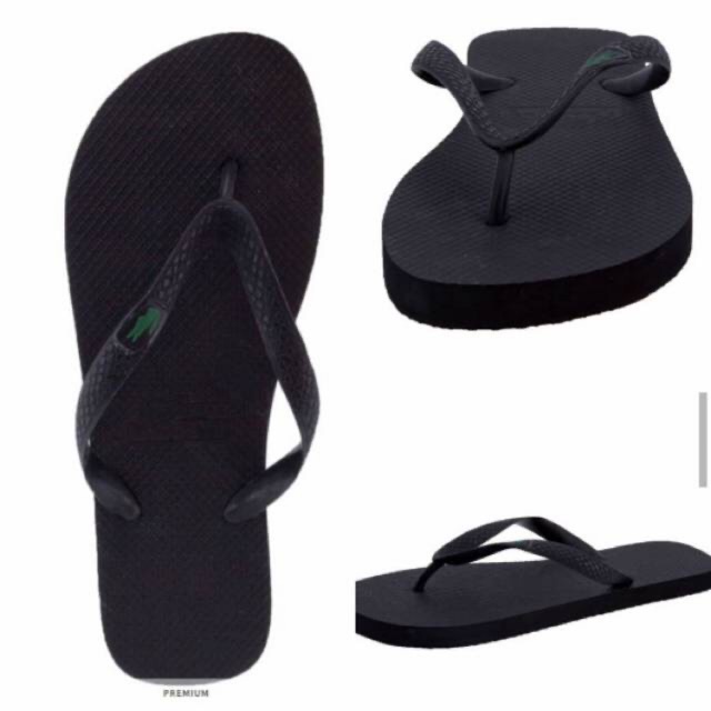 kids lacoste flip flops