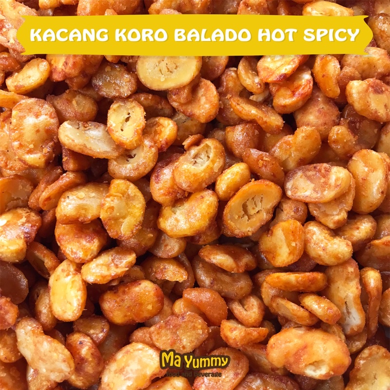 

Kacang Koro Kupas 100gr / 2 Varian Rasa Balado Spicy dan Asin