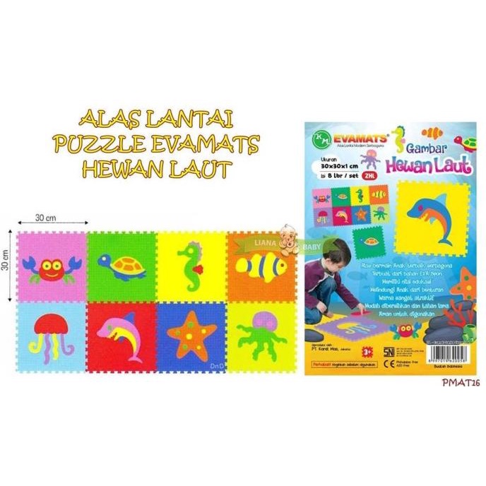 PMAT16 ALAS LANTAI PUZZLE EVAMATS HEWAN LAUT ALAS LANTAI EVAMAT
