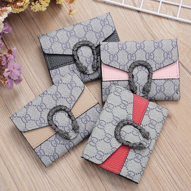 TI 3078 - DOMPET WANITA IMPORT DOMPET LIPAT WANITA MURAH - F