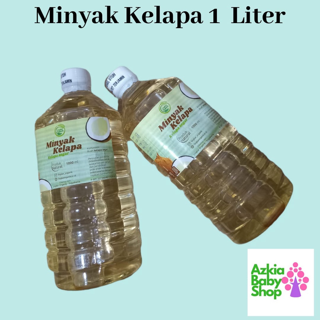 Minyak Kelapa Lingkar Organik | MINYAK MPASI BAYI | Minyak Kelapa 300ml | Minyak Kelapa 1liter