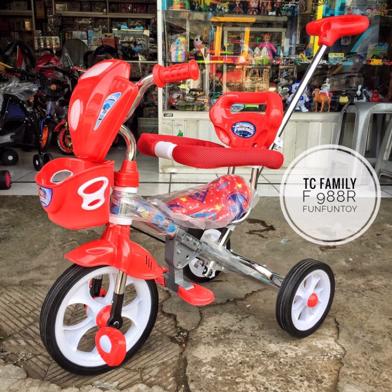 SEPEDA RODA TIGA FAMILY F988R TRICYCLE DORONG ANAK