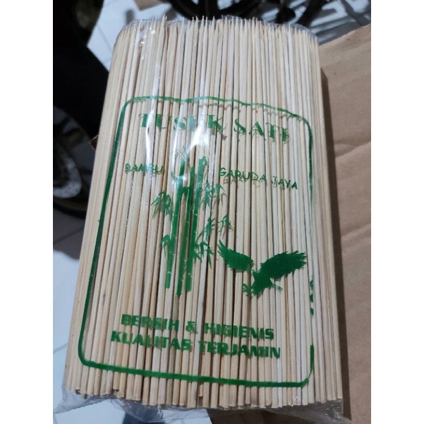 Tusuk Sate Garuda/tusuk sate bambu 4ons/tusuk sate murah GARUDA/tusuk sate murah/tusuk sate mesin/tu