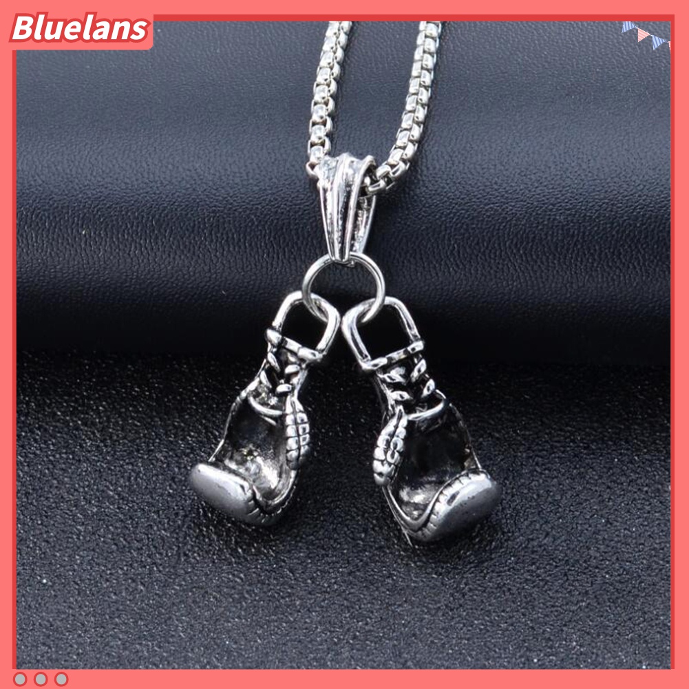 Kalung Rantai Dengan Liontin Sarung Tangan Tinju Untuk Pria