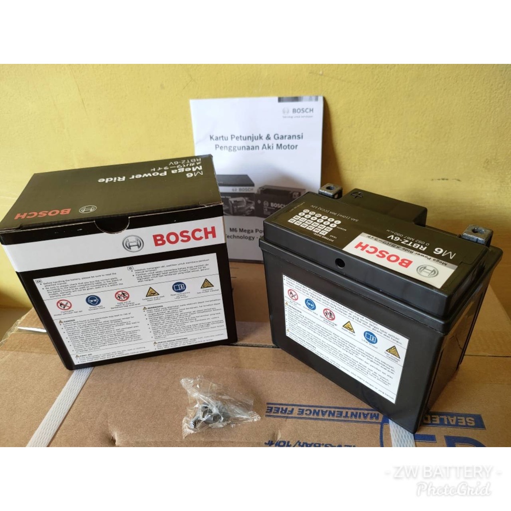 AKI MOTOR PCX 150, NMAX NEW, AEROX 155, LEXI, ADV 150 RBTZ-6V BOSCH AGM MF