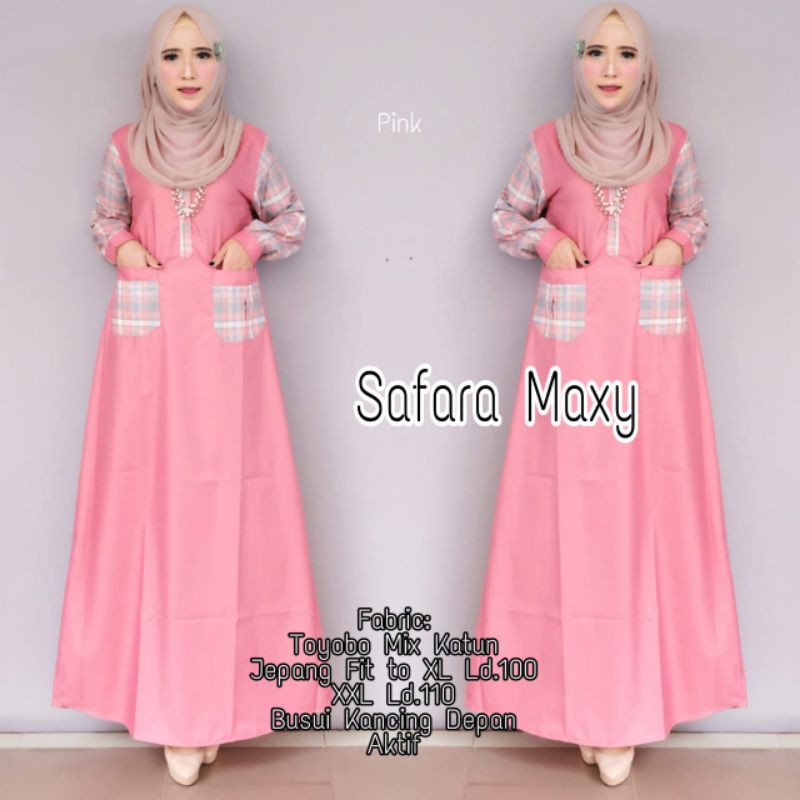 GAMIS POLOS TOYOBO KOMBINASI KOTAK KEKINIAN