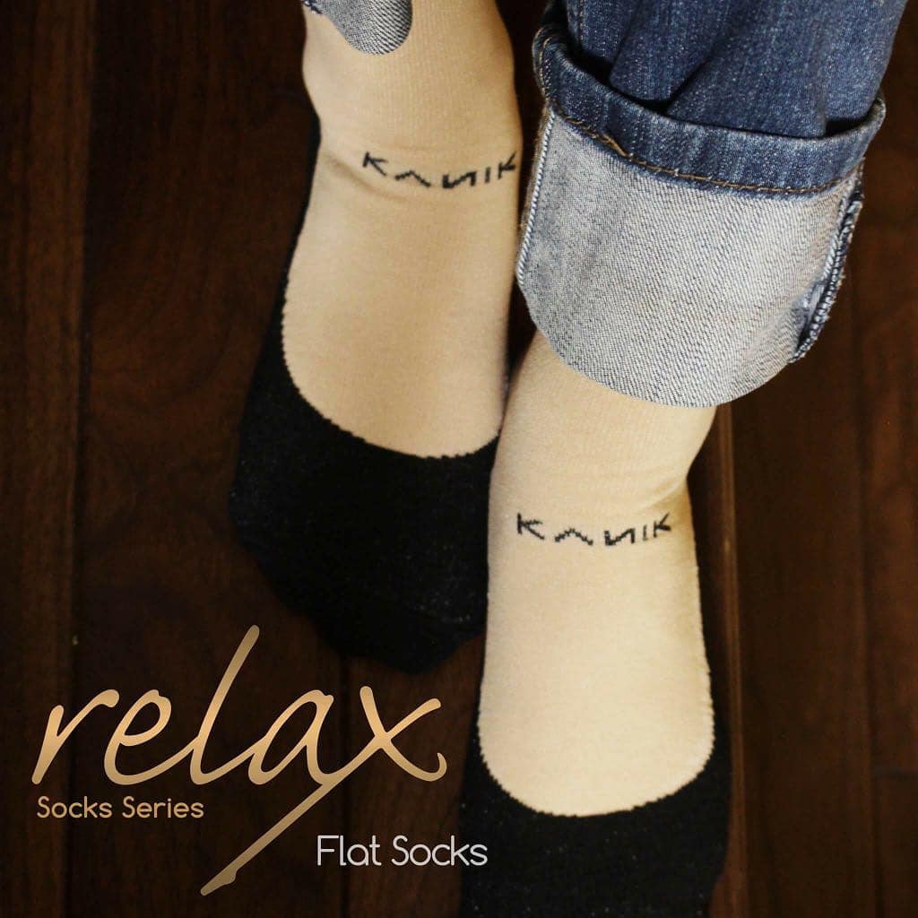 Kanik - Kaos Kaki Infinity Relax Series - Kaos Kaki Jempol Motif Flat - Balet - Sandal