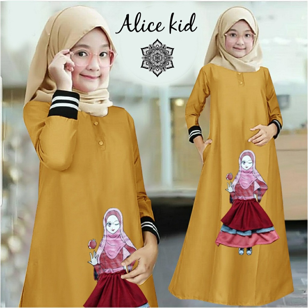 003 Alice kid #Baju Anak  Modern Bagus  Baru Murah Grosir Tanah Abang