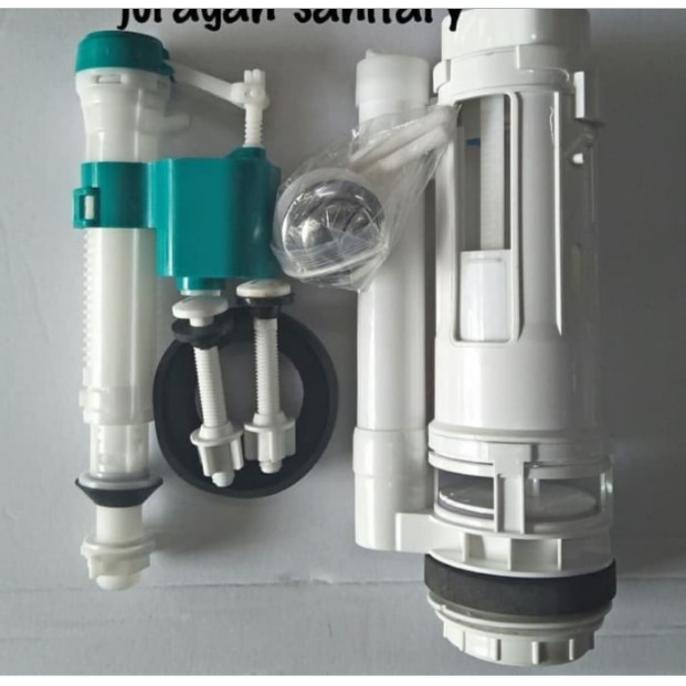 pelampung closet model toto pencet 1 set/ sparepart kloset duduk toto