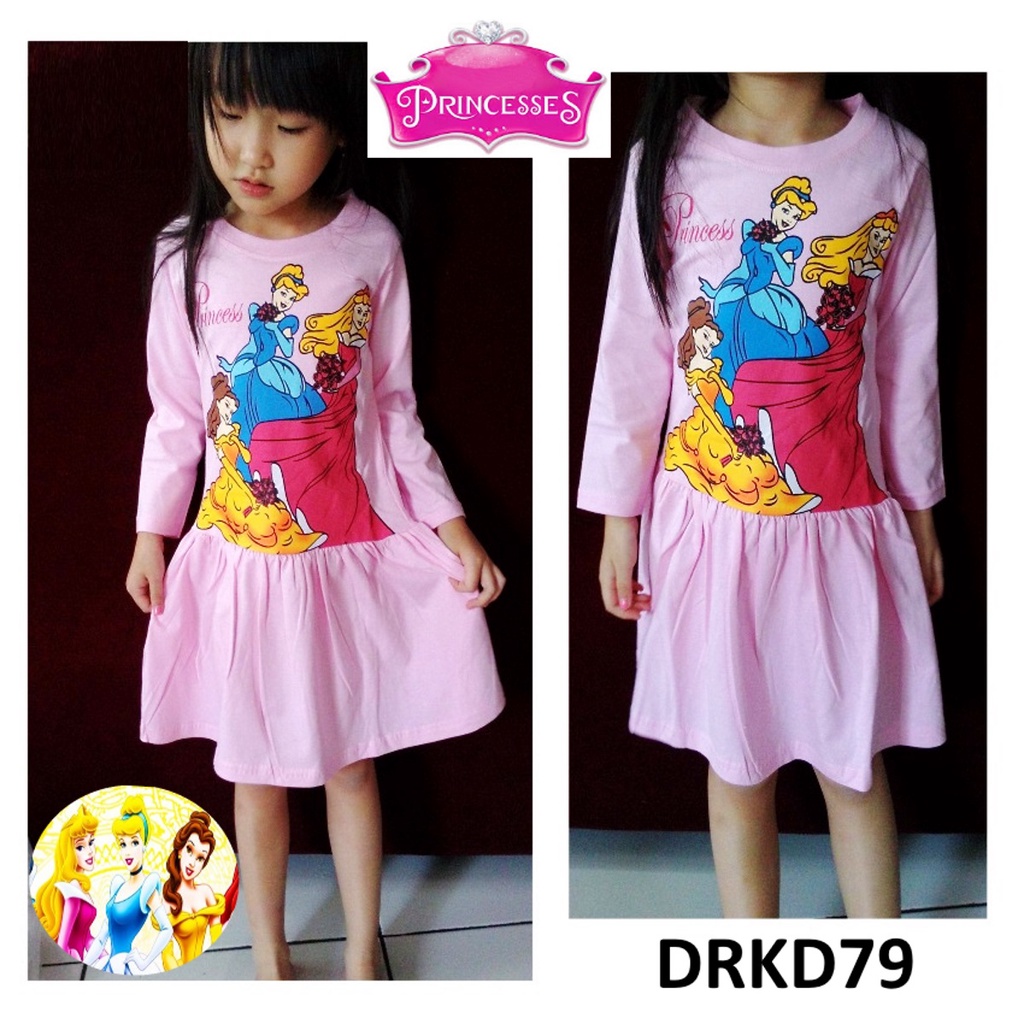 DRKD79 - Dress Anak LP Pink Princess