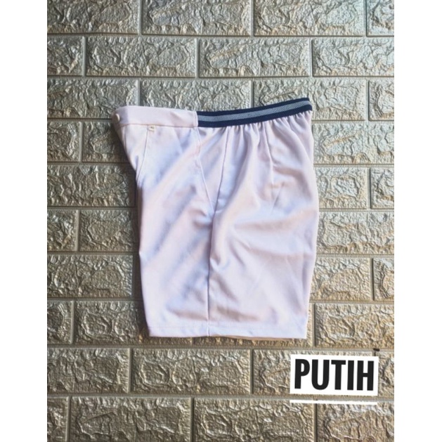 Celana Pendek Lotto Putih Polos/Untuk Tes Akademi/Tes TNI POLRI/Celana Badminton/Tenis/Fitnes/ Lari.-1