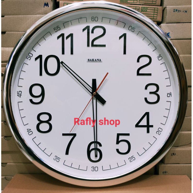 jam dinding sakana besar 50cm