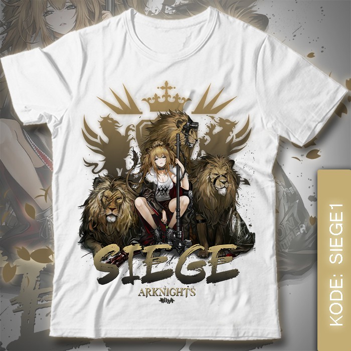 Baju Kaos Game Arknight - Siege Arknights