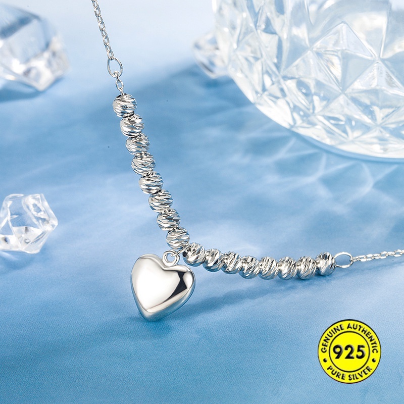 Kalung Rantai Klavikula Bahan S925 Silver Anti Alergi Untuk Hadiah Ulang Tahun