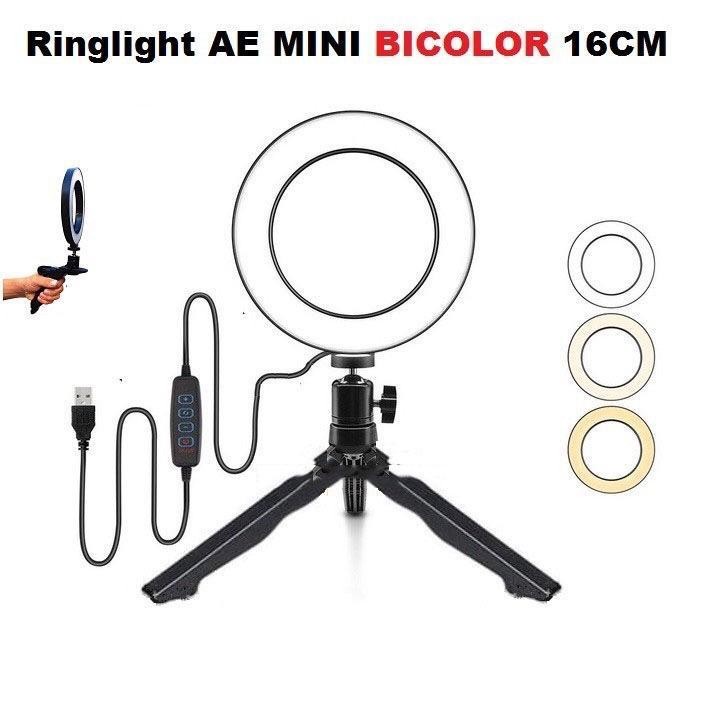 Trend-Ring Light Besar Exlusive For Selfie Vlogger Plus Tripod Lipat 16 MIXIO