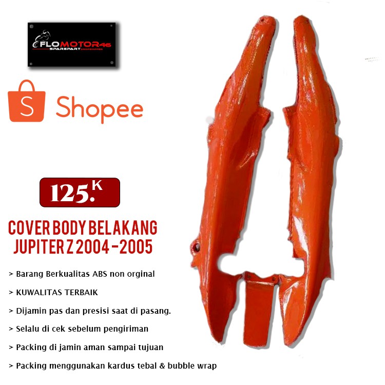 COVER BODY BELAKANG JUPITER Z LAMA ORANGE 2004 - 2005