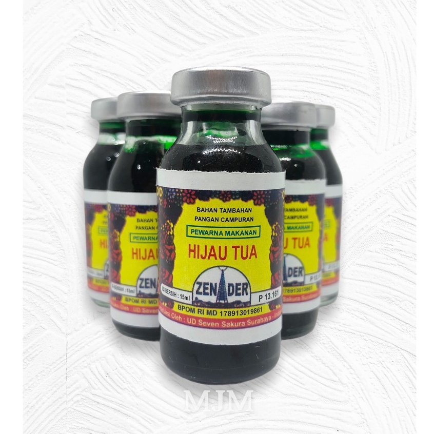 

Pewarna Makanan Zender Warna Hijau Tua 15 ML
