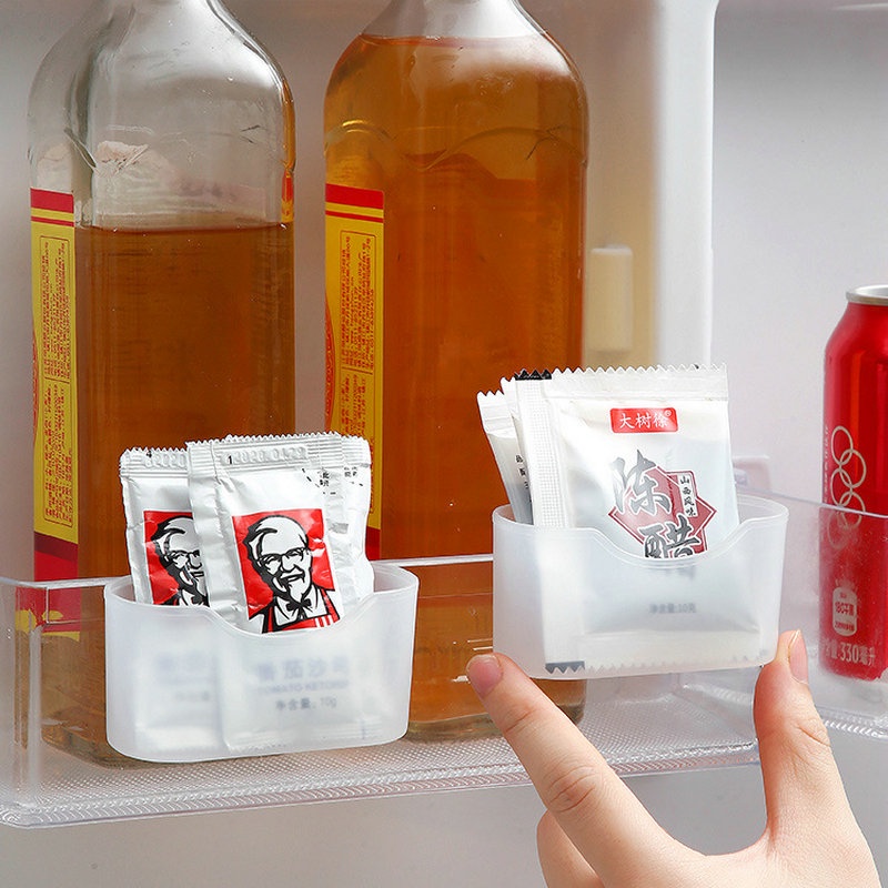 2 Pcs Kotak Penyimpanan Makanan Model Gantung Untuk Kulkas