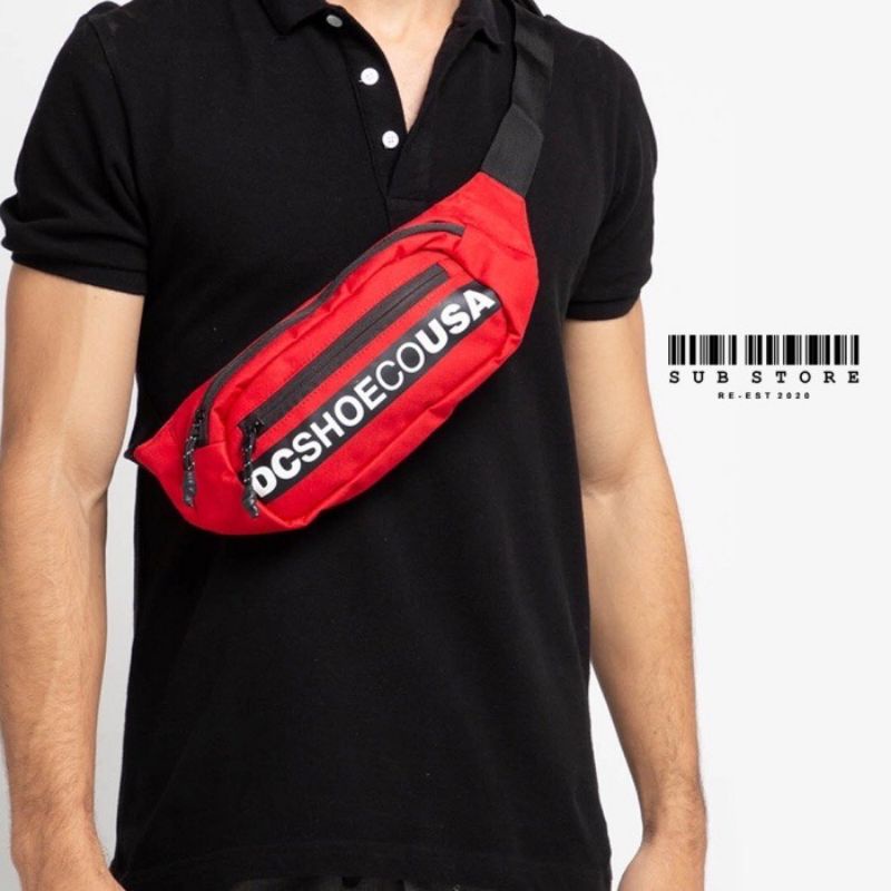 Tas Selempang DC Zachers Waistbag Asli Resmi