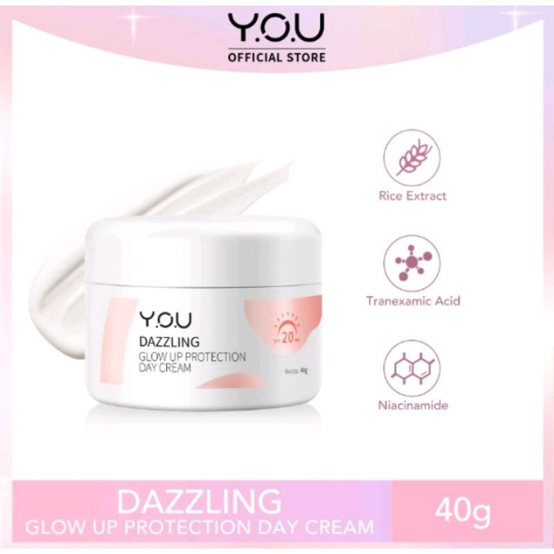[ YOU ] Dazzling Glow Up Protection Day Cream 40g