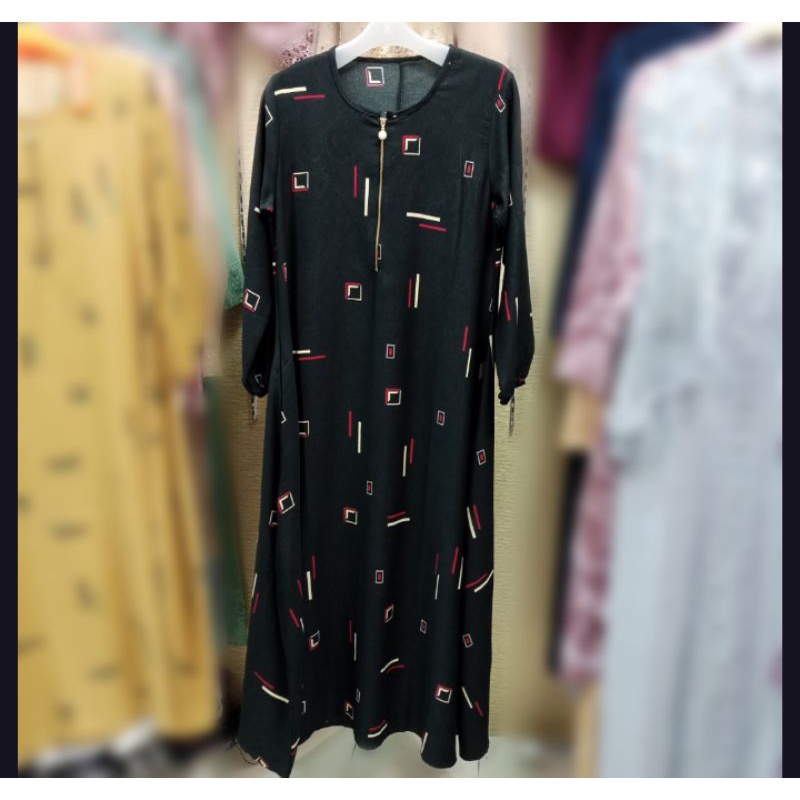 GAMIS FASHION BERMOTIF STIP KOTAK