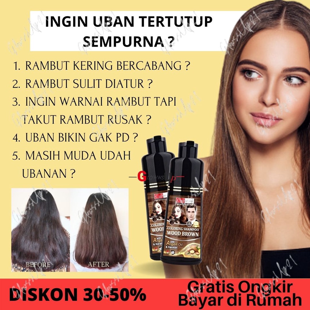 HAIR COLOR CULTUSIA COLORING SHAMPO WOOD BROWN 160ML SHAMPO PEWARNA RAMBUT