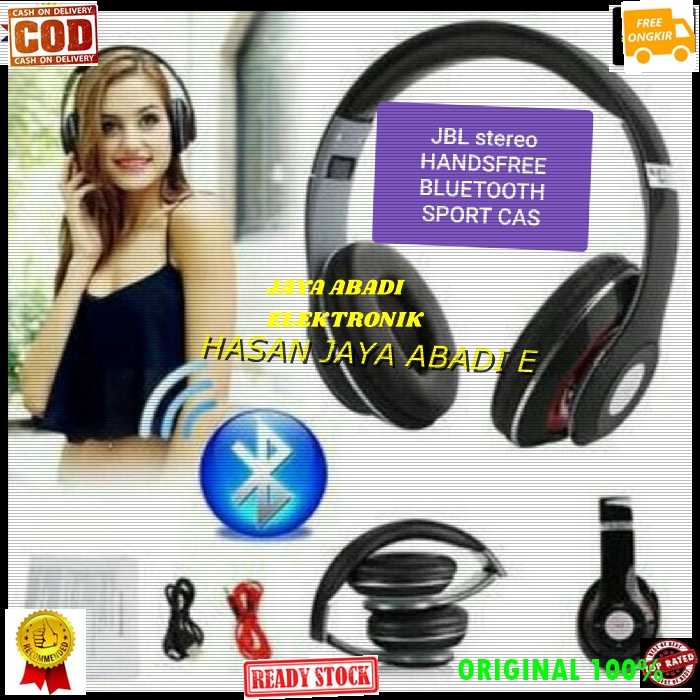 J251 JBL HEADPHONE BLUETOOTH HEADSET BLUETOOT STEREO WIRELESS HANDSFREE BATERAI CAS CASAN CHARGER WI