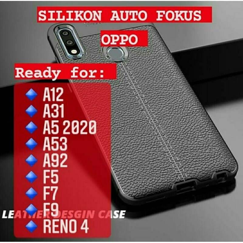 Back Soft Case Silikon Auto Fokus Focus Autofokus Autofocus Oppo Seri A A15 A16 A31 F F5 F7 F9 Reno 