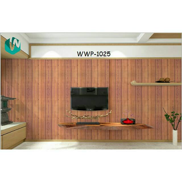 Wallpaper Sticker WWP-1025 KAYU COKLAT GARIS Uk: 45 CM X 9 METER