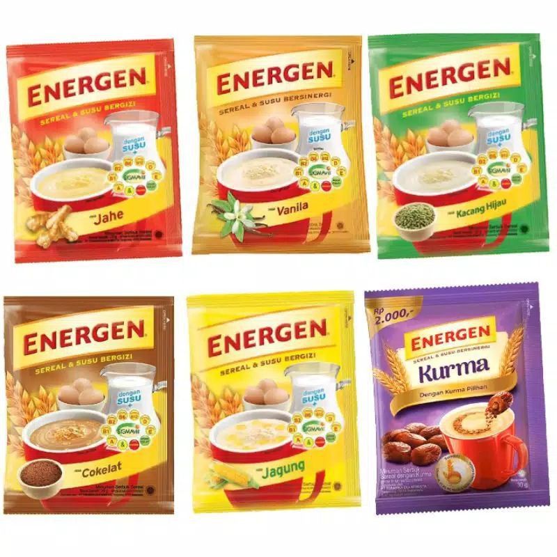 

Energen Sereal All Varian (Renceng) Isi 10 Sachet