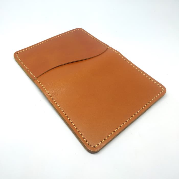 dompet kartu kulit asli card wallet warna tan PHWL266