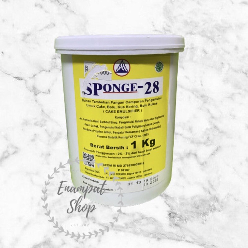 

Sponge-28 Emulsifier Bahan Pengemulsi Kue 1 kg