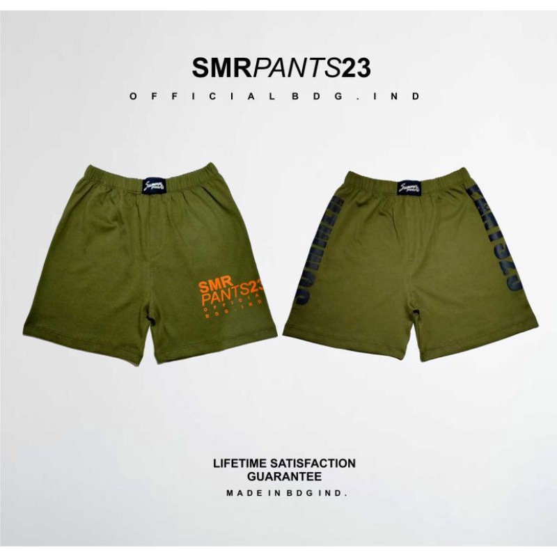 BOXER PRIA WANITA | CELANA PENDEK | CELANA DALAM PRIA | HIJAU ARMY (SABLON)