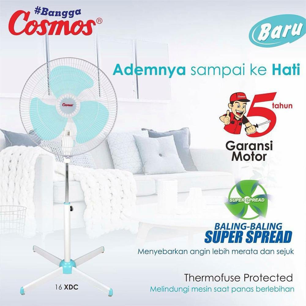 COSMOS Kipas Angin Berdiri 16 XDC - Stand Fan 16 Inch 16XDC