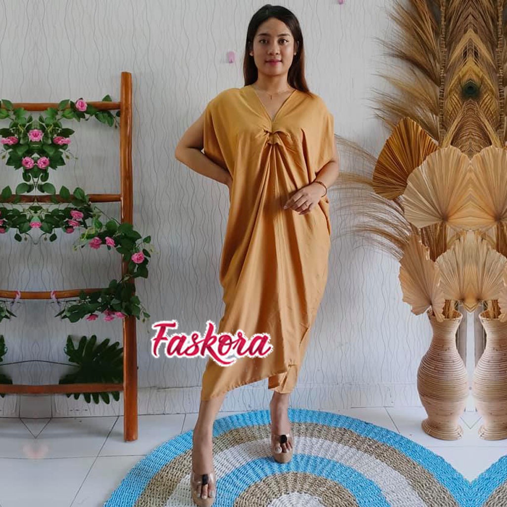 Dress Jumbo ld 140 Premium Muslim Terbaru 2021 Dress Kaftan Wanita Murah Kekinian Viola Polos