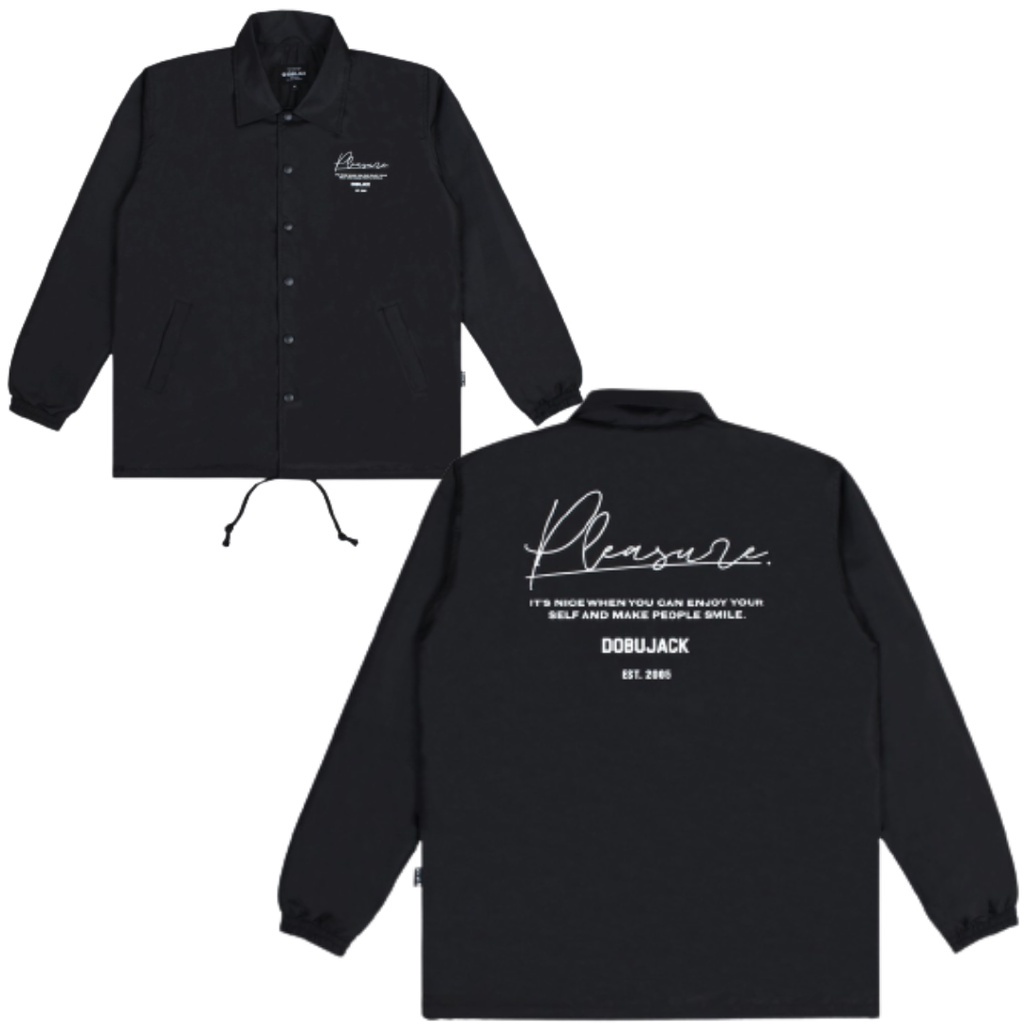 Jaket Dobujack Coach Jaket people black windbreaker | Jaket Dobujack Pleasure