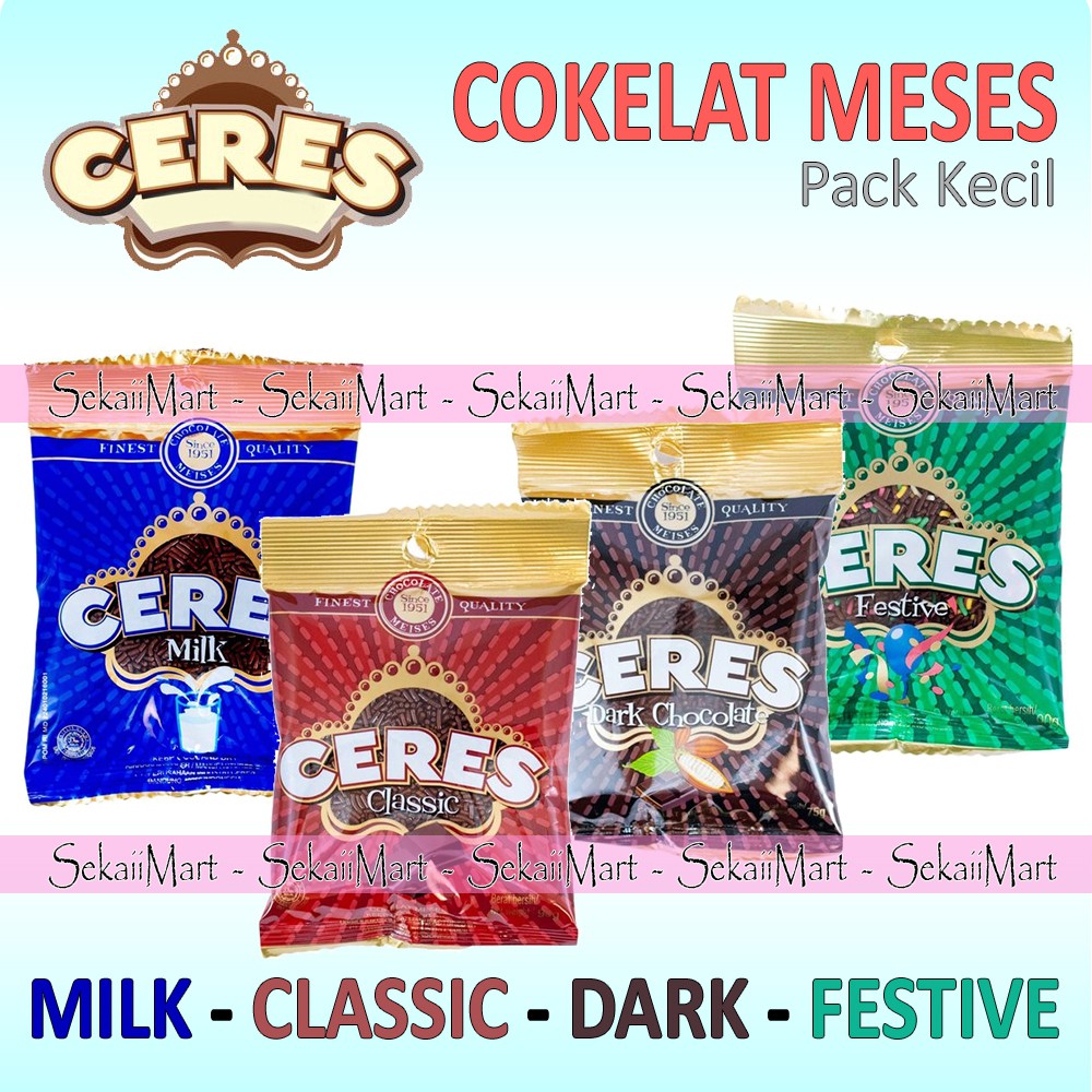 

CERES Meses Cokelat Pack Kecil Semua Varian - Chocolate Sprinkle All Variant Small Pack