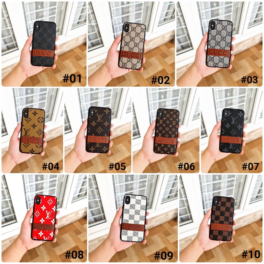 OPPO A37 NEO 9 A39 A57 A3S A5 C1 A5S A7 A12 A11K F1S A59 F5 F5 YOUTH F7 F9 F11 - LINE SKIN Soft Case LV GG Emboss