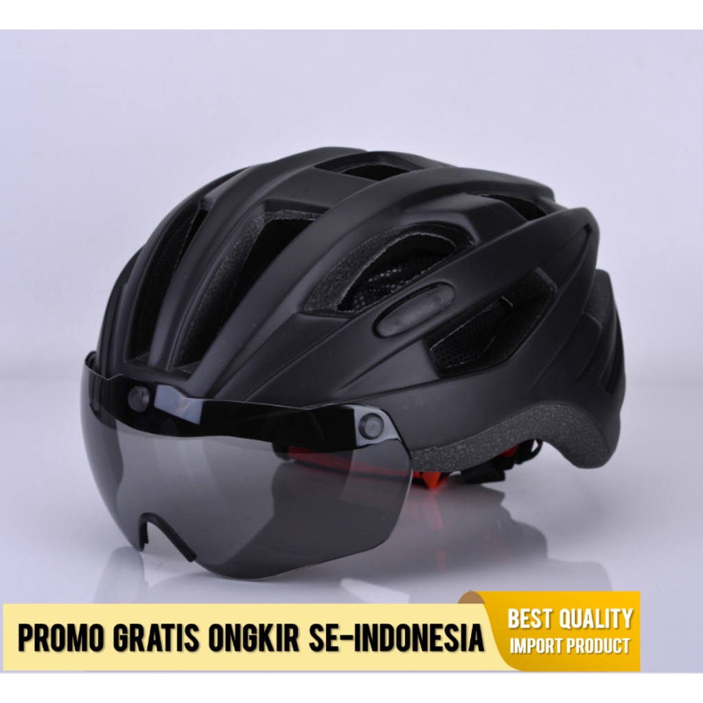 Helm Magnetik Hisap Kacamata  Sepeda Gunung Jalan Raya Naik   Roller Skating  Produsen Bersepeda Impor