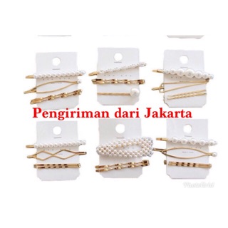  MURAH  Jepit  rambut  korea  1 set Shopee Indonesia