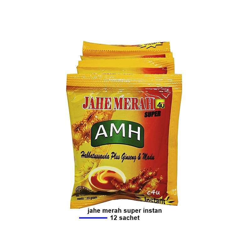 

Jahe Merah 1 Renteng ( 12 Sachet) plus Habbatusauda Ginseng Madu