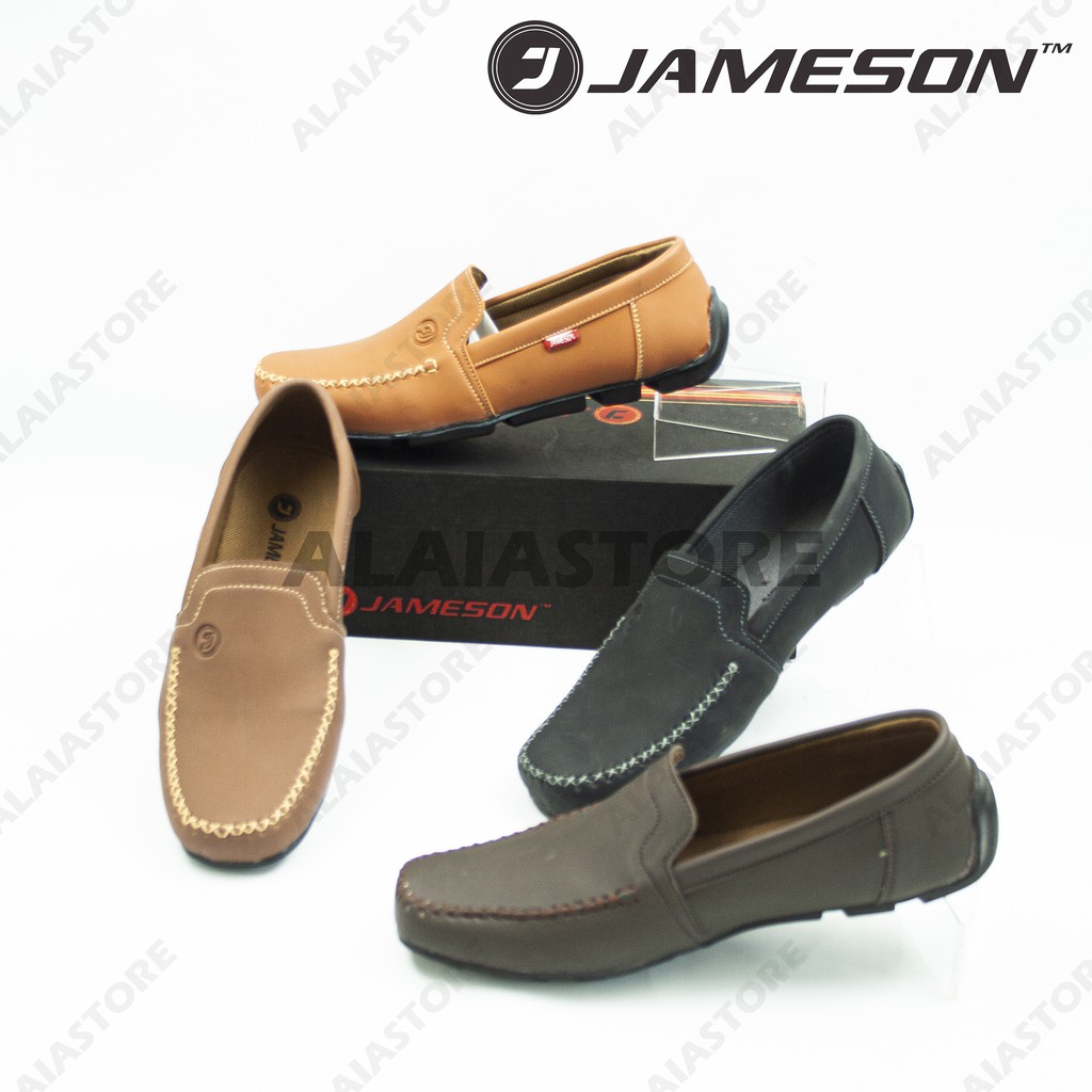 Sepatu loafers casual pria pantofle anti slip Jameson J04 Greece / sepatu formal / sepatu kerja