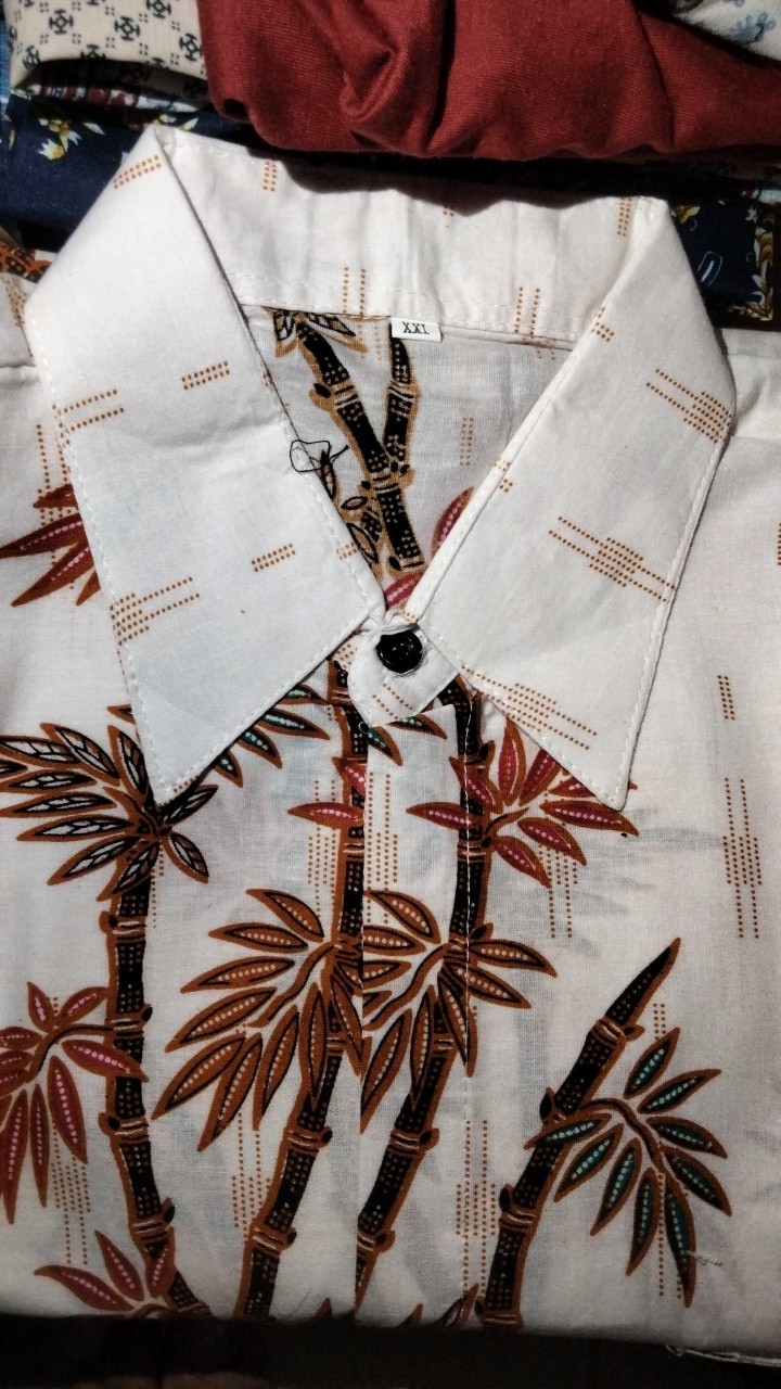 Batik Couple Keluarga Sania Ruffle Ori Ndoro Jowi Dnt Motif Bambu