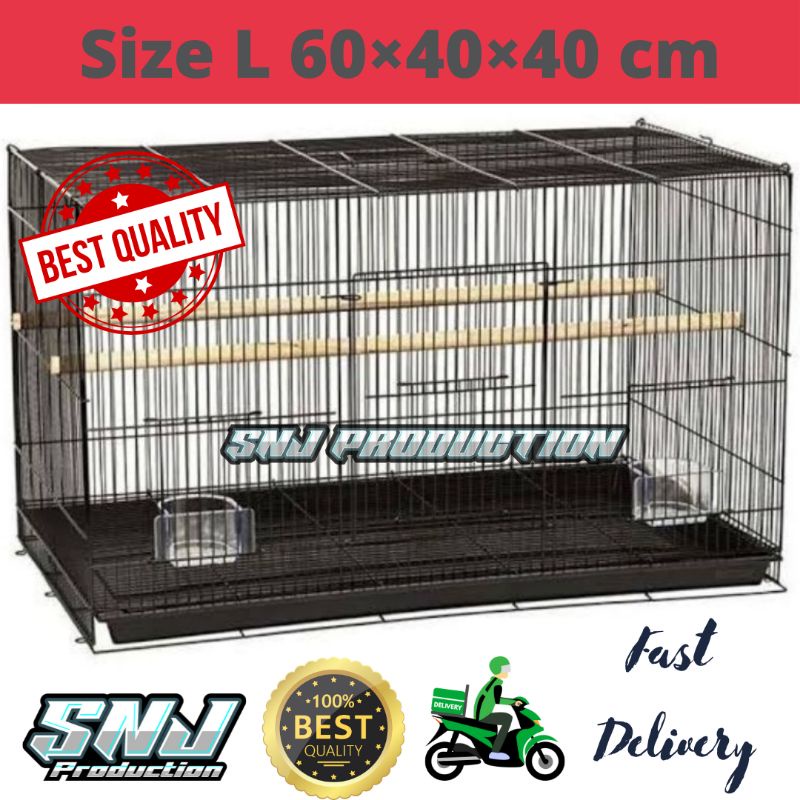 Kandang Kucing Size L Kandang Kelinci 60 cm Kandang Umbaran Umbar Kandang Burung Besi Lipat